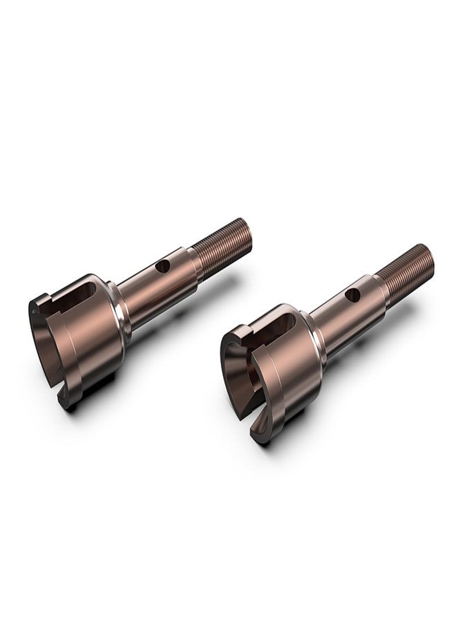 AMORIL 2PCS Upgraded S2 Alloy Steel Rear Wheel Shaft for Mini 1/10 Remote Control Truck RZ001G-A,Part Number R11145